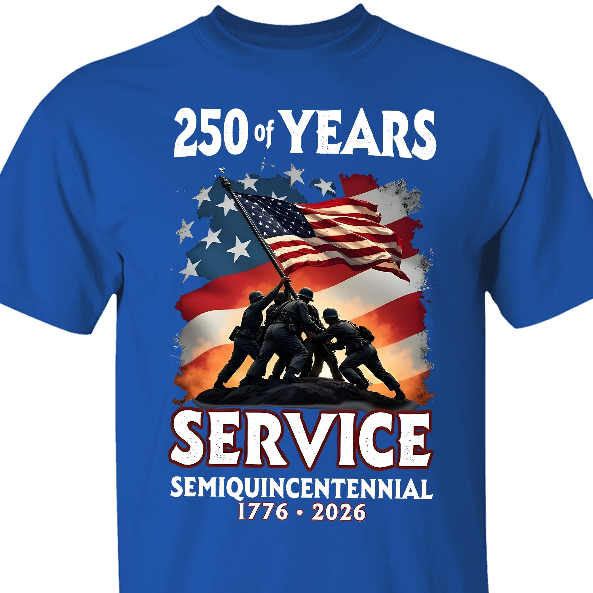 250 Years Of Service Semiquincentennial Shirt | Happy 250th Birthday USA | Patriotic 4th Of July Tee | America 250th Anniversary 682491